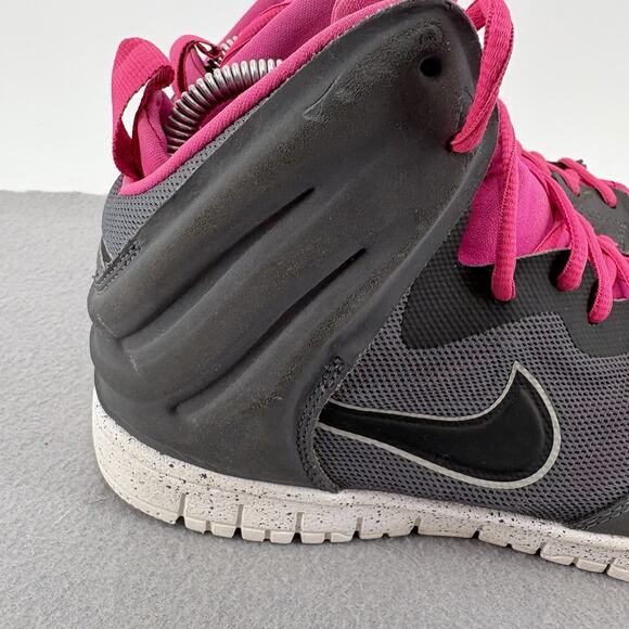 Nike Dunk Free Mens 8.5 Dark Grey/Hot Pink Basketball Sneakers 599466-002 - Picture 8 of 13